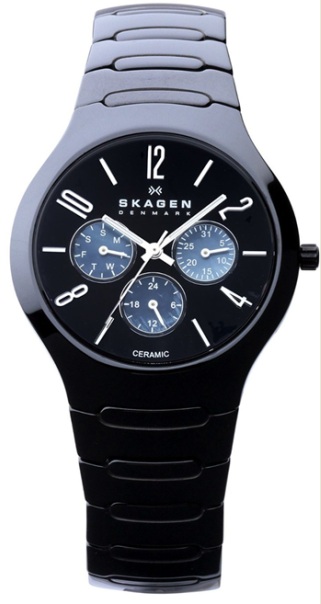 SKAGEN 817SXBC1, SORT KERAMIK DAMEUR